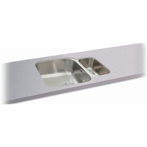 Carron Phoenix - Zeta Undermount 150u Reversible 1.5 Bowl Sink