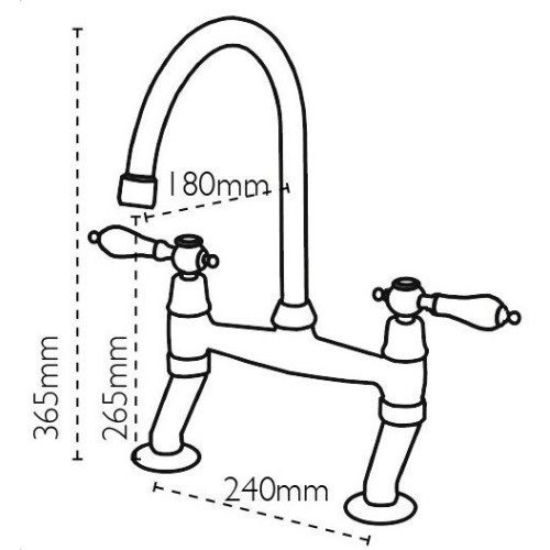 Carron Phoenix - Barra Bridge Lever Tap